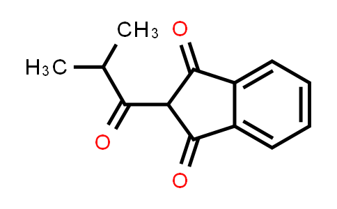CAS No. 5426-11-9, 1,3-Indandione, 2-isobutyryl-