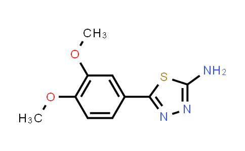 CAS No. 5427-87-2, 5-(3,4-Dimethoxy-phenyl)-[1,3,4]thiadiazol-2-ylamine