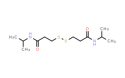 CAS No. 543740-32-5, Propanamide, 3,3'-dithiobis[N-(1-methylethyl)-