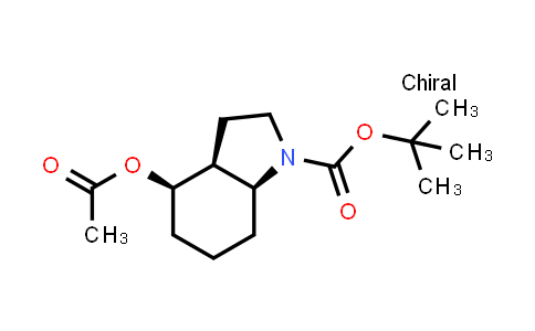CAS No. 543910-44-7, (3aS,4R,7aS)-tert-butyl 4-acetoxyoctahydro-1H-indole-1-carboxylate