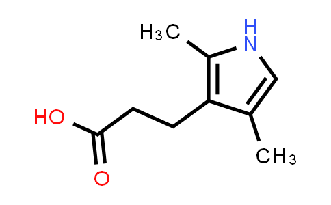 CAS No. 54474-50-9, 3-(2,4-Dimethyl-1H-pyrrol-3-yl)propanoic acid