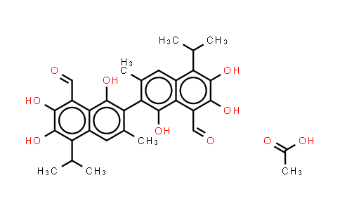 5453-04-3 | Gossypol acetic acid clathrate