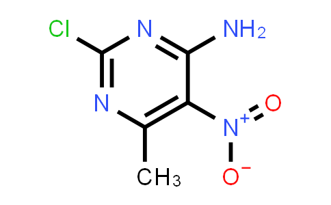 CAS No. 5453-06-5, 2-Chloro-6-methyl-5-nitropyrimidin-4-amine