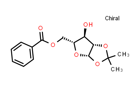 CAS No. 5460-57-1, ((3aS,5R,6R,6aS)-6-Hydroxy-2,2-dimethyltetrahydrofuro[2,3-d][1,3]dioxol-5-yl)methyl benzoate