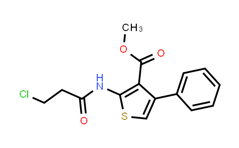 CAS No. 546090-24-8, Methyl 2-(3-chloropropanamido)-4-phenylthiophene-3-carboxylate