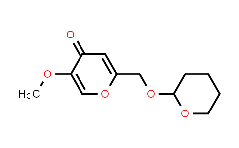 CAS No. 54620-67-6, 5-methoxy-2-(((tetrahydro-2H-pyran-2-yl)oxy)methyl)-4H-pyran-4-one