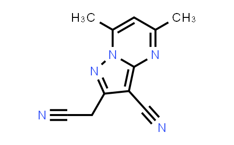 CAS No. 5466-67-1, 2-(Cyanomethyl)-5,7-dimethylpyrazolo[1,5-a]pyrimidine-3-carbonitrile