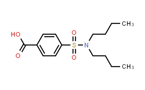 CAS No. 547-35-3, 4-(N,N-dibutylsulfamoyl)benzoic acid