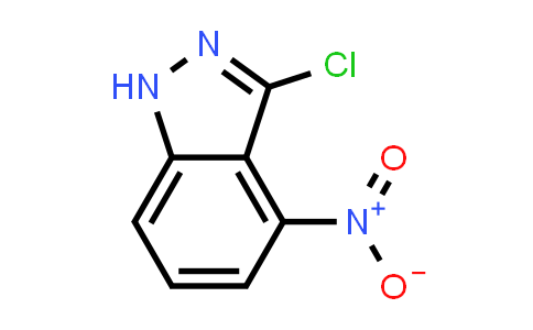 CAS No. 54768-47-7, 3-Chloro-4-nitro-1H-indazole