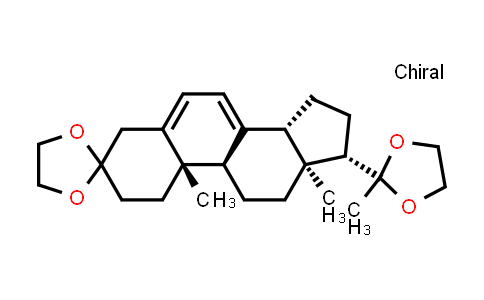 CAS No. 5488-51-7, (9R,10S,13S,14R,17S)-10,13-Dimethyl-17-(2-methyl-1,3-dioxolan-2-yl)-1,2,4,9,10,11,12,13,14,15,16,17-dodecahydrospiro[cyclopenta[a]phenanthrene-3,2'-[1,3]dioxolane]