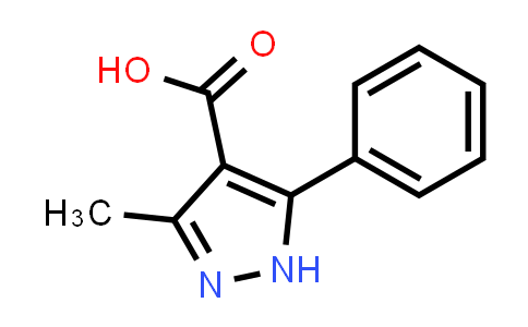 CAS No. 54952-71-5, 3-Methyl-5-phenyl-1H-pyrazole-4-carboxylic acid
