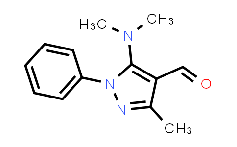 CAS No. 5499-69-4, 5-(Dimethylamino)-3-methyl-1-phenyl-1H-pyrazole-4-carbaldehyde