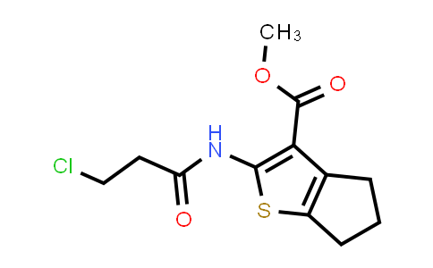 CAS No. 551910-46-4, Methyl 2-(3-chloropropanamido)-5,6-dihydro-4H-cyclopenta[b]thiophene-3-carboxylate