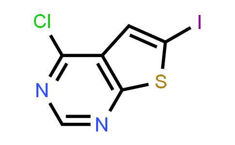 CAS No. 552295-08-6, 4-Chloro-6-iodothieno[2,3-d]pyrimidine