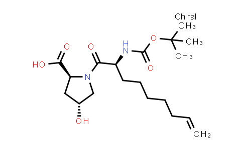 CAS No. 552335-47-4, (2S,4R)-1-((S)-2-((tert-butoxycarbonyl)amino)non-8-enoyl)-4-hydroxypyrrolidine-2-carboxylic acid