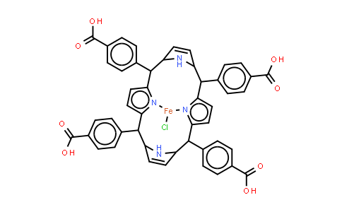 CAS No. 55266-17-6, Iron(III) meso-Tetra(4-carboxyphenyl)porphine chloride