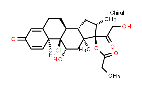 MC560152 | 5534-18-9 | 9Α-氯-16Β-甲基孕甾-1,4-二烯-11Β,17Α,21-三醇-3,20-二酮-17-丙酸酯