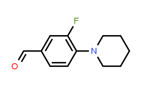 CAS No. 553620-09-0, 3-Fluoro-4-(1-piperidinyl)benzaldehyde