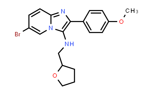 CAS No. 553627-01-3, 6-Bromo-2-(4-methoxyphenyl)-N-[(oxolan-2-yl)methyl]imidazo[1,2-a]pyridin-3-amine