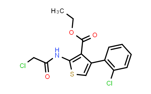 CAS No. 554404-40-9, Ethyl 2-(2-chloroacetamido)-4-(2-chlorophenyl)thiophene-3-carboxylate
