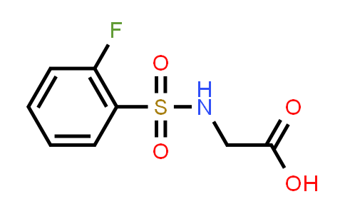 CAS No. 554438-95-8, ((2-Fluorophenyl)sulfonyl)glycine