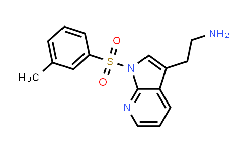 CAS No. 554453-16-6, 1H-Pyrrolo[2,3-b]pyridine-3-ethanamine, 1-[(3-methylphenyl)sulfonyl]-