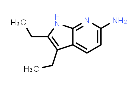 CAS No. 55463-66-6, 1H-Pyrrolo[2,3-b]pyridin-6-amine, 2,3-diethyl-
