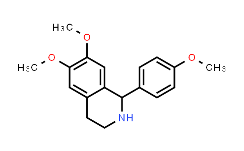 CAS No. 55580-65-9, 6,7-Dimethoxy-1-(4-methoxyphenyl)-1,2,3,4-tetrahydroisoquinoline