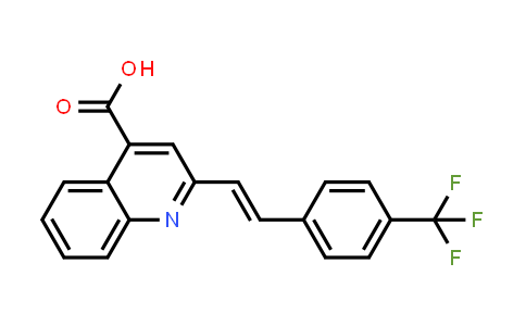 CAS No. 556036-39-6, (E)-2-(4-(Trifluoromethyl)styryl)quinoline-4-carboxylic acid