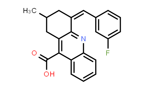 CAS No. 556041-58-8, (Z)-4-(3-Fluorobenzylidene)-2-methyl-1,2,3,4-tetrahydroacridine-9-carboxylic acid