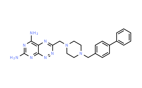 CAS No. 556832-54-3, Pyrimido[5,4-e]-1,2,4-triazine-5,7-diamine, 3-[[4-([1,1'-biphenyl]-4-ylmethyl)-1-piperazinyl]methyl]-