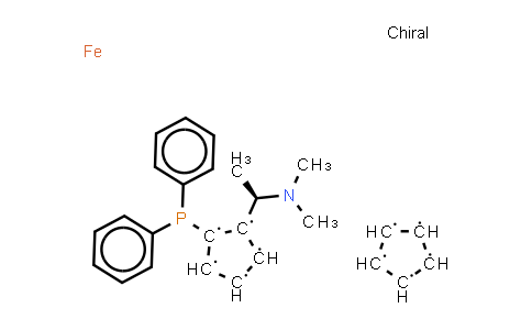 CAS No. 55700-44-2, (R)-N,N-Dimethyl-1-[(S)-2-(diphenylphosphino)ferrocenyl]ethylamine