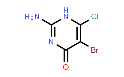 CAS No. 55740-64-2, 2-Amino-5-bromo-6-chloropyrimidin-4(1H)-one