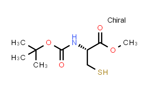 CAS No. 55757-46-5, Methyl (tert-butoxycarbonyl)-L-cysteinate