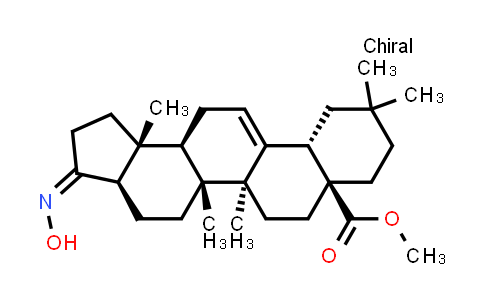 CAS No. 557766-14-0, methyl (3aR,5aR,5bS,7aS,11aS,13aR,13bR,Z)-3-(hydroxyimino)-5a,5b,10,10,13b-pentamethyl-1,2,3,3a,4,5,5a,5b,6,7,8,9,10,11,11a,13,13a,13b-octadecahydro-7aH-cyclopenta[a]chrysene-7a-carboxylate