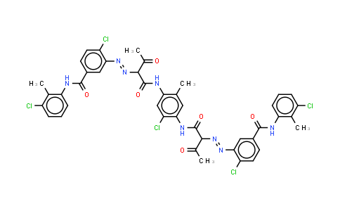 CAS No. 5580-57-4, 3,3'-(2-Chloro-5-methyl-p-phenylene)bisimino(1-acetyl-2-oxoethylene)azobis4-chloro-N-(3-chloro-o-tolyl)benzamide