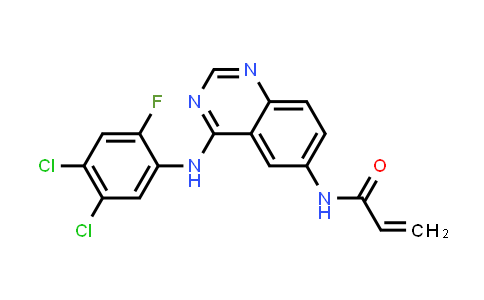 CAS No. 558460-09-6, N-[4-[(3,4-Dichloro-6-fluorophenyl)amino]quinazolin-6-yl]acrylamide