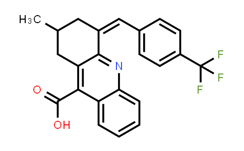 CAS No. 561028-62-4, (Z)-2-Methyl-4-(4-(trifluoromethyl)benzylidene)-1,2,3,4-tetrahydroacridine-9-carboxylic acid