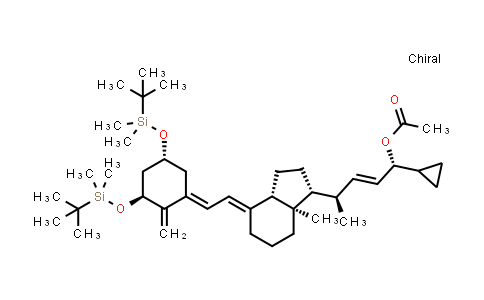 CAS No. 565429-95-0, (1R,4R,E)-4-((1R,3aS,7aR,E)-4-((E)-2-((3S,5R)-3,5-bis((tert-butyldimethylsilyl)oxy)-2-methylenecyclohexylidene)ethylidene)-7a-methyloctahydro-1H-inden-1-yl)-1-cyclopropylpent-2-en-1-yl acetate
