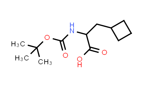 CAS No. 565456-75-9, 2-((tert-Butoxycarbonyl)amino)-3-cyclobutylpropanoic acid
