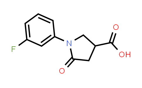 CAS No. 566154-63-0, 1-(3-Fluorophenyl)-5-oxo-3-pyrrolidinecarboxylic acid