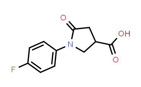 CAS No. 56617-43-7, 1-(4-Fluoro-phenyl)-5-oxo-pyrrolidine-3-carboxylic acid