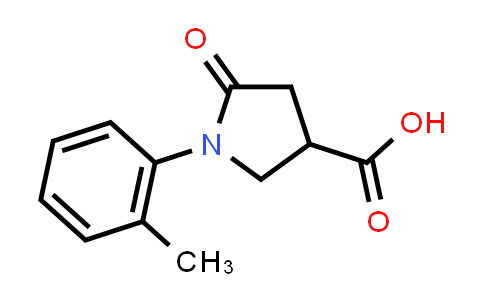 CAS No. 56617-44-8, 5-Oxo-1-o-tolyl-pyrrolidine-3-carboxylic acid