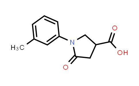 CAS No. 56617-45-9, 1-(3-Methylphenyl)-5-oxopyrrolidine-3-carboxylic acid