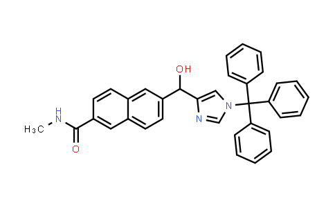 CAS No. 566200-96-2, 6-[Hydroxy(1-trityl-1H-imidazol-4-yl)methyl]-N-methyl-2-naphthalenecarboxamide