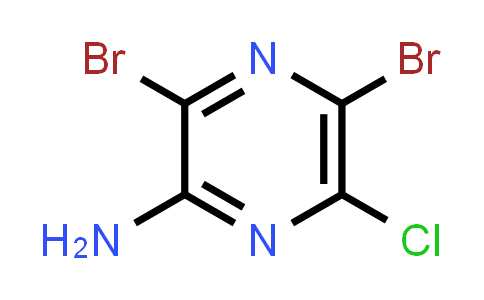 CAS No. 566205-01-4, 3,5-Dibromo-6-chloropyrazin-2-amine