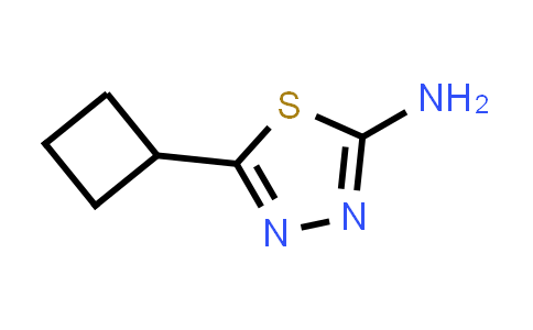 CAS No. 56882-73-6, 1,3,4-Thiadiazol-2-amine, 5-cyclobutyl-