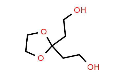 CAS No. 5694-95-1, 2,2'-(1,3-Dioxolane-2,2-diyl)diethanol