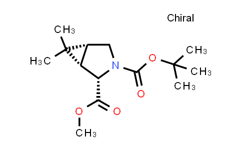 CAS No. 569679-06-7, (1S,2S,5R)-3-tert-butyl 2-methyl 6,6-dimethyl-3-azabicyclo[3.1.0]hexane-2,3-dicarboxylate