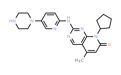 CAS No. 571190-22-2, 8-Cyclopentyl-5-methyl-2-[[(5-piperazin-1-ylpyridin-2-yl)]amino]-8H-pyrido[2,3-d]pyrimidin-7-one